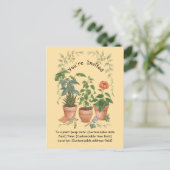 Plant Swap Invitation Earth Day Event Card Feestdagenkaart (Staand voorkant)