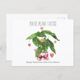 Plant-tastic Houseplant Pun Classroom Valentijn Briefkaart