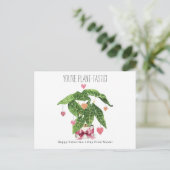 Plant-tastic Houseplant Pun Classroom Valentijn Briefkaart (Staand voorkant)
