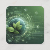 Plant-technologie Vierkante Visitekaartje (Voorkant)