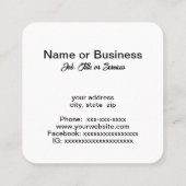 Plant-technologie Vierkante Visitekaartje (Achterkant)