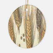 Plant tegen droogte,  landbouw keramisch ornament (Links)