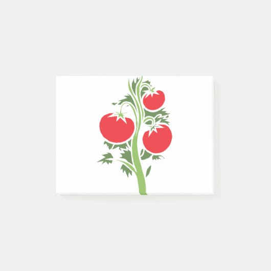 Plant tomaat grote vruchten groenten rood post-it® notes (Voorkant)