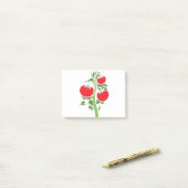 Plant tomaat grote vruchten groenten rood post-it® notes (Op bureau)
