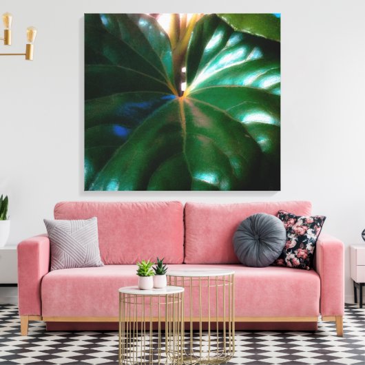 Plant tractorzitplaats canvas afdruk (Insitu (Woonkamer))