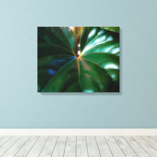 Plant tractorzitplaats canvas afdruk (Insitu (Houten vloer))
