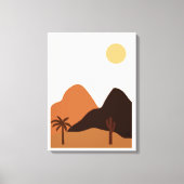 Plant Trees Hill Mountain Canvas Afdruk (Voorkant)