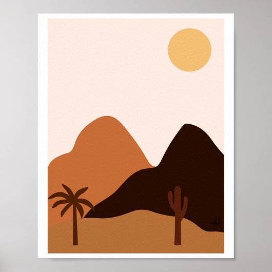Plant Trees Hill Mountain Poster (Voorkant)