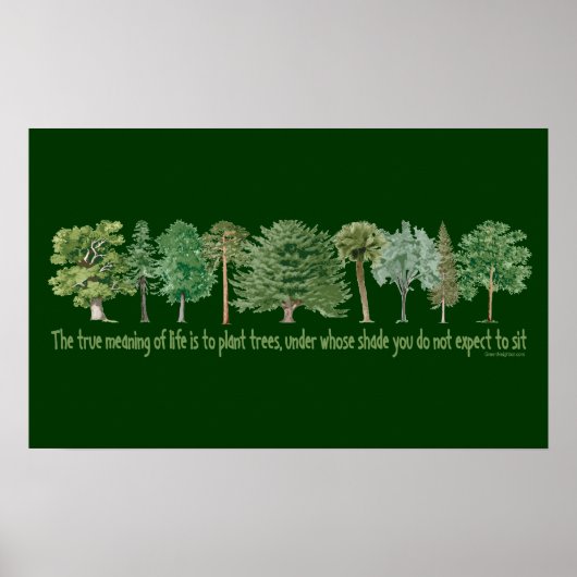 Plant Trees Poster (Voorkant)
