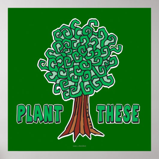 Plant Trees Poster (Voorkant)