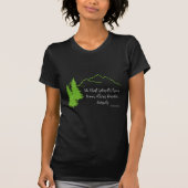 Plant Trees Quote Thomas Fuller Cool Black T-Shirt (Voorkant)