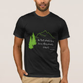 Plant Trees Quote Thomas Fuller Cool Black T-Shirt (Voorkant)