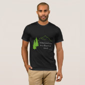 Plant Trees Quote Thomas Fuller Cool Black T-Shirt (Voorkant volledig)