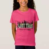 Plant Trees - Red onze planeet, Roze T-shirt (Voorkant)