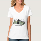 Plant Trees - Save Our Planet, Cool - Wit T-shirt (Voorkant)