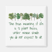 Plant Trees Shade Betekenis van Life Environmental Magneet (Voorkant)