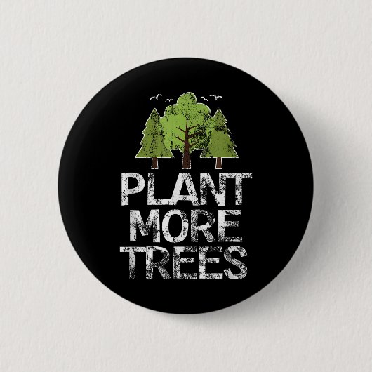 Plant Trees Tree Hugger Earth Day Arbor Day Ronde Button 5,7 Cm (Voorkant)