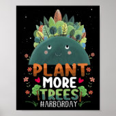 Plant Trees Tree Hugger Earth Day Arbor Day Schatt Poster (Voorkant)