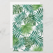 Plant Tropisch Botanisch Palm Leaf Briefpapier (Voorkant / Achterkant)