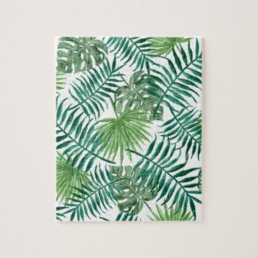 Plant Tropisch Botanisch Palm Leaf Legpuzzel (Verticaal)