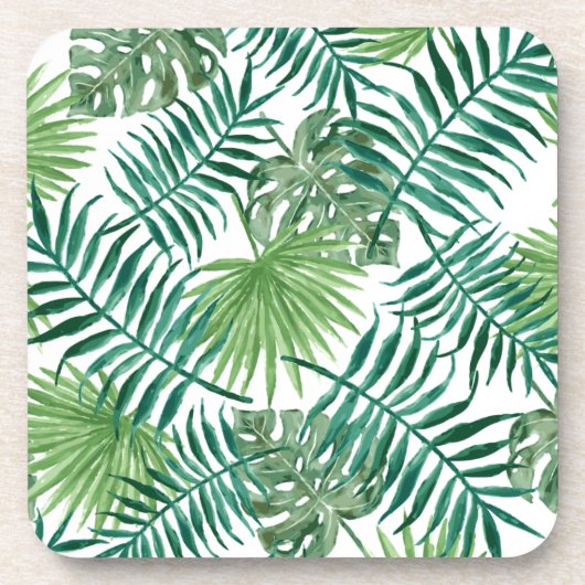 Plant Tropisch Botanisch Palm Leaf Onderzetter (Voorkant)