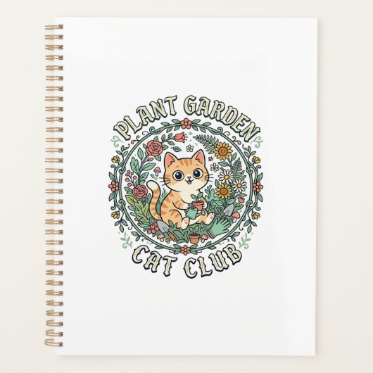 Plant Tuin Kat Grappige Kat Liefhebber Ontwerp - P Planner (Voorkant)