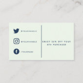 plant, tuinbouwkaart. klantenkaartje (Achterkant)