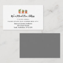 Plant Tuinpotten Verplaatsende Aankondiging Kaarte