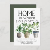 Plant | Uitnodiging voor de opwarming van de aarde (Voorkant / Achterkant)