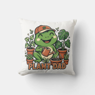 Plant Vader Kikker Watergeven Kamerplanten Grappig Kussen