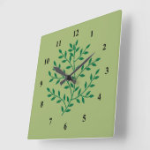 Plant van bladbladeren van fernegroen vierkante klok (Hoek)