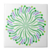  Plant van de oceaan met bochtige tentakels Tegeltje (Voorkant)