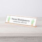 Plant van de slang | Gepersonaliseerd Bureau Naambordje (Voorkant)