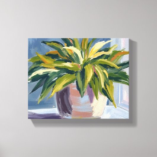 Plant van de slang | Potted House Plant Schilderij Canvas Afdruk (Voorkant)