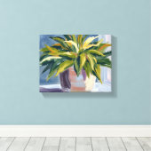 Plant van de slang | Potted House Plant Schilderij Canvas Afdruk (Insitu (Houten vloer))