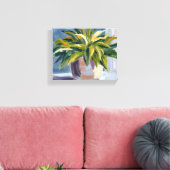 Plant van de slang | Potted House Plant Schilderij Canvas Afdruk (Insitu (Woonkamer))