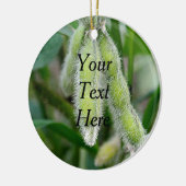 Plant van de sojaboonlandbouw Sjabloon Keramisch Ornament (Links)