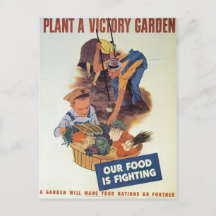 Plant van de Victory Garden Briefkaart