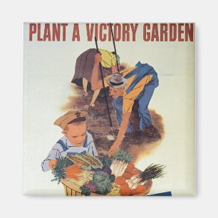 Plant van de Victory Garden Magneet