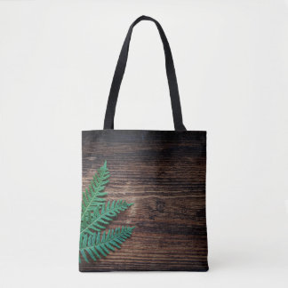 Plant van fern tote bag