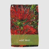 Plant van Firebush Golfhanddoek (Voorkant)