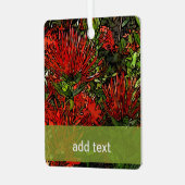 Plant van Firebush Metalen Ornament (Voorkant links)