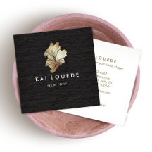 Plant van goudWaterverf Visitekaartje