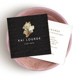 Plant van goudWaterverf Visitekaartje