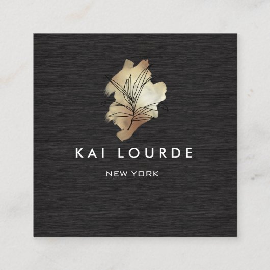 Plant van goudWaterverf Visitekaartje (Voorkant)