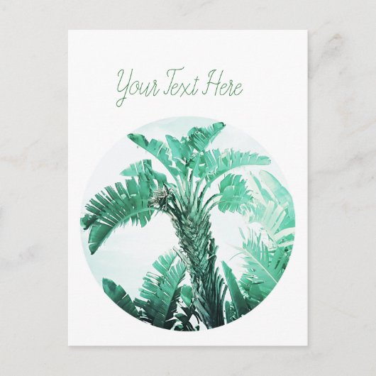 Plant van groene bladbananen briefkaart (Voorkant)