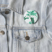 Plant van groene bladbananen ronde button 5,7 cm (In situ)