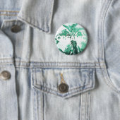 Plant van groene bladbananen ronde button 5,7 cm (In situ)