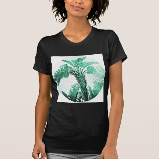 Plant van groene bladbananen t-shirt (Voorkant)