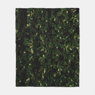 Plant van groene bladeren fleece deken